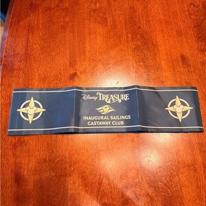 Disney Treasure Inaugural Sailings Beach Chair Towel Band